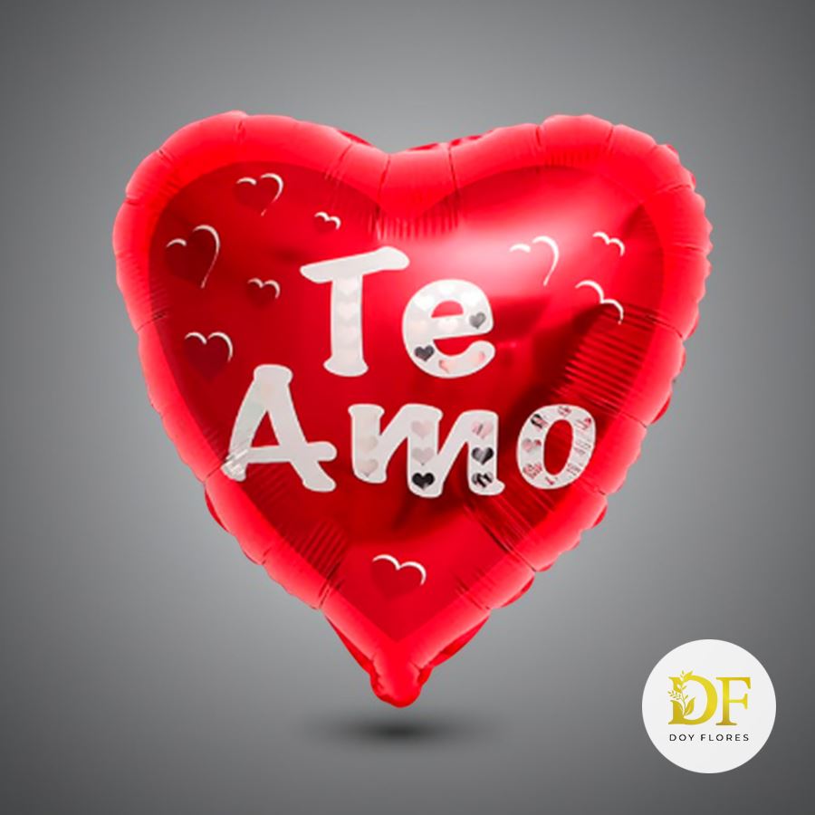 Globo Te amo metalizado R8