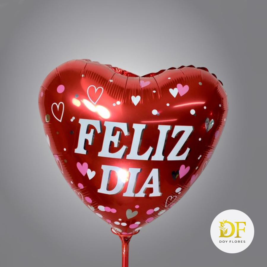 Globo metálico "Feliz día" R8